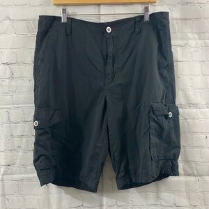 Tony Hawk Men's 36 Skateboarding Bermuda Cargo Black Shorts